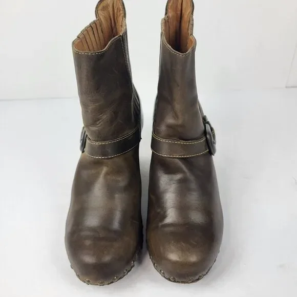 Dansko Rihanna Women's Buckle Studded Ankle Boot Heeled Elastic EU 40 US 9.5–10 - Picture 12 of 16